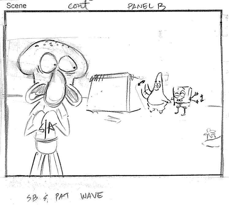 ArtofSpongebob's tweet photo. A drawing from "Club SpongeBob." https://t.co/ibkc6HR87S