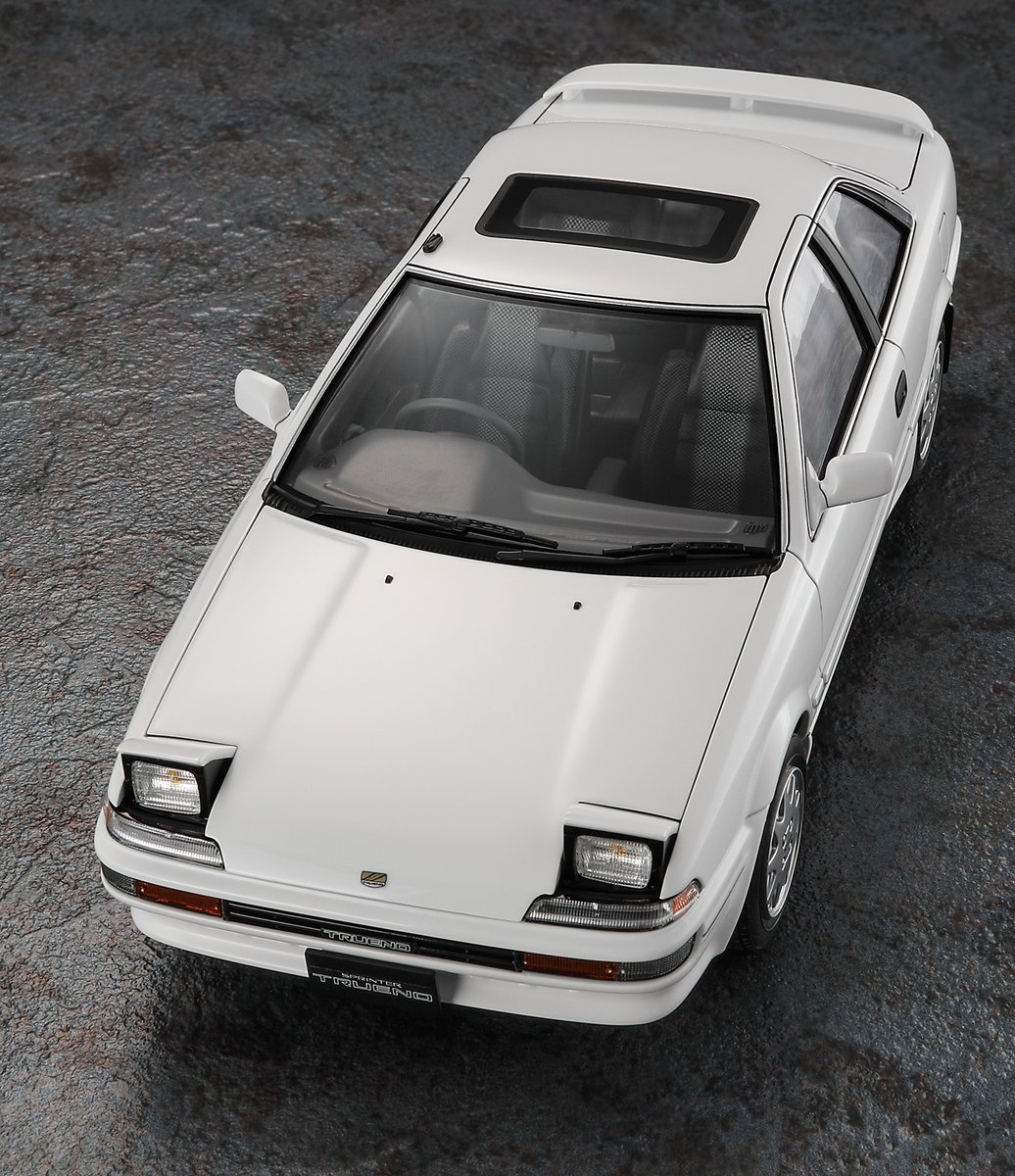 hasegawa_sales's tweet photo. 【新製品情報（完成見本公開）】

5代目スプリンター トレノ(AE92型)前期型の最上位グレード GT APEXを再現!

1:24プラモデル
トヨタ スプリンター トレノ AE92 GT APEX 前期型 （1987）

8月29日ごろ発売
https://t.co/qms3wYaFuv
#ハセガワ #新製品 https://t.co/qVnShsSVBx