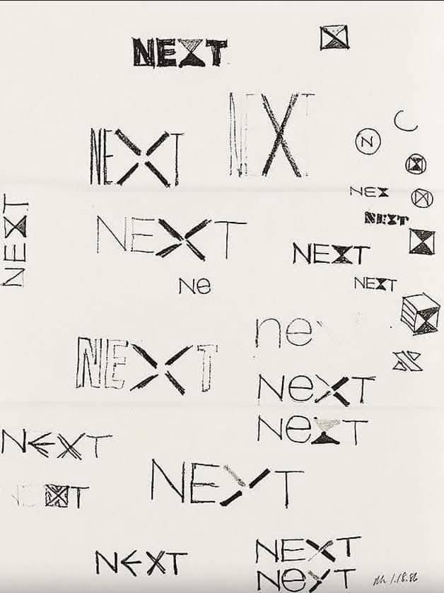 logogeek's tweet photo. A look inside Paul Rands sketchbook! A nice insight into his thought process when working on the NeXT logo.

Source: https://t.co/nMDASARbCT https://t.co/nsexVpyHm3