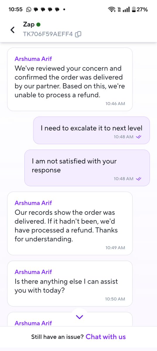 riteshmehr's tweet photo. @ZeptoNow @zeptocares I had ordered some items which haven't been delivered but your records shows delivered, support team isn't listening images attached , kindly help in getting the concern resolved, if the items can't be sent process a refund https://t.co/5imc4ZmZI5