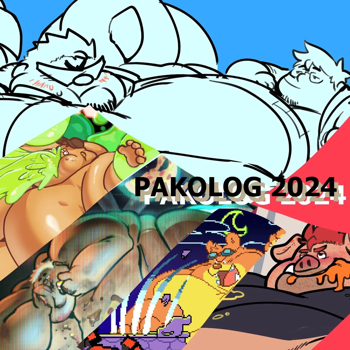 pakozilla's tweet photo. dun dun dunnnnn

I compiled most of the stuff I drew in 2024 into a big FAT art pack!! ✨🐗✨

and here's a big c0ff33 secret in the replies....!! https://t.co/4oCRUAYbsV