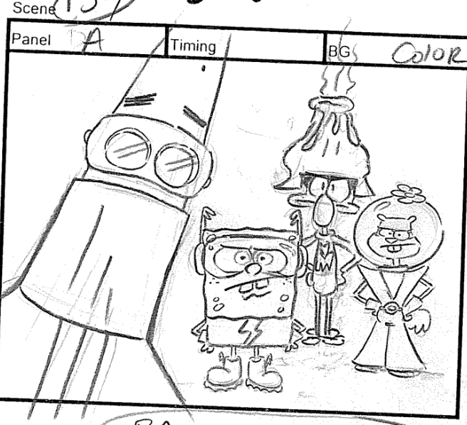 ArtofSpongebob's tweet photo. A drawing by C.H Greenblatt from "Mermaid Man and Barnacle Boy V." https://t.co/RhzRJ5hdyM