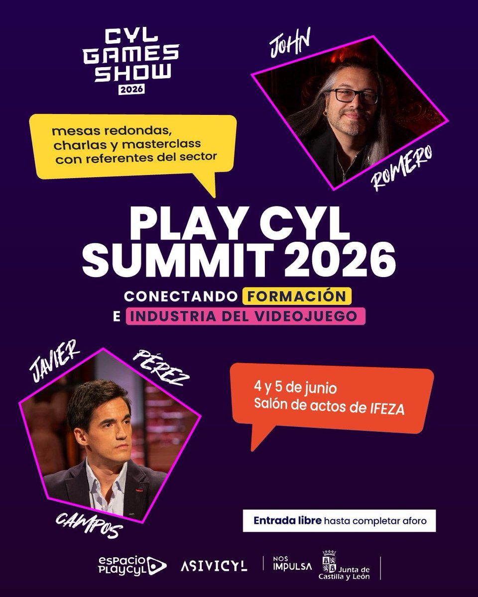 dvargaspardo's tweet photo. Mañana estaré en Zamora. @CylGamesShow Apuntalo en la agenda. Charlas, videojuegos, mesas redondas, masterclass. Imprescindible. https://t.co/J4beUDe6zO