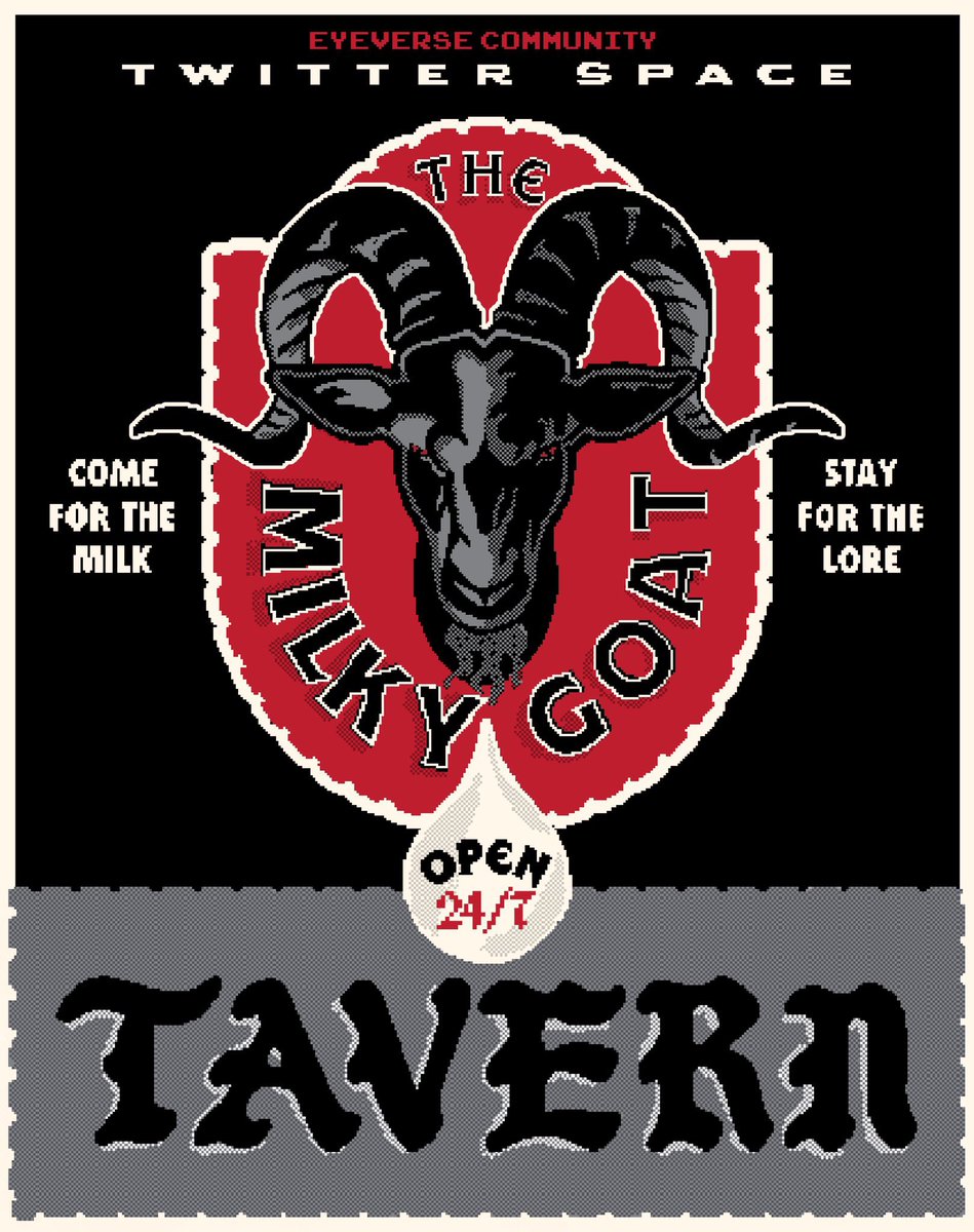 brownbear2929's tweet photo. @the_G_O_A_T_s Stop by the @eyeversed on the way to the @MilkyG0atTavern. Brace https://t.co/rPsdXboldU