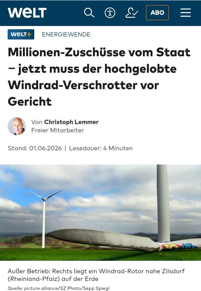 JanPhi0511HD's tweet photo. Betrug mit angeblichem Recyclingverfahren:

Unternehmer Michael Roth erarbeitet sich als Recycling-Spezialist für Windradschrott einen Namen &amp; bekommt großzügige staatl. Zuschüsse. Jetzt muss er sich wegen illegaler Entsorgung im Ausland vor Gericht verantworten.

Roth warb ... https://t.co/3tUPrZBXPn