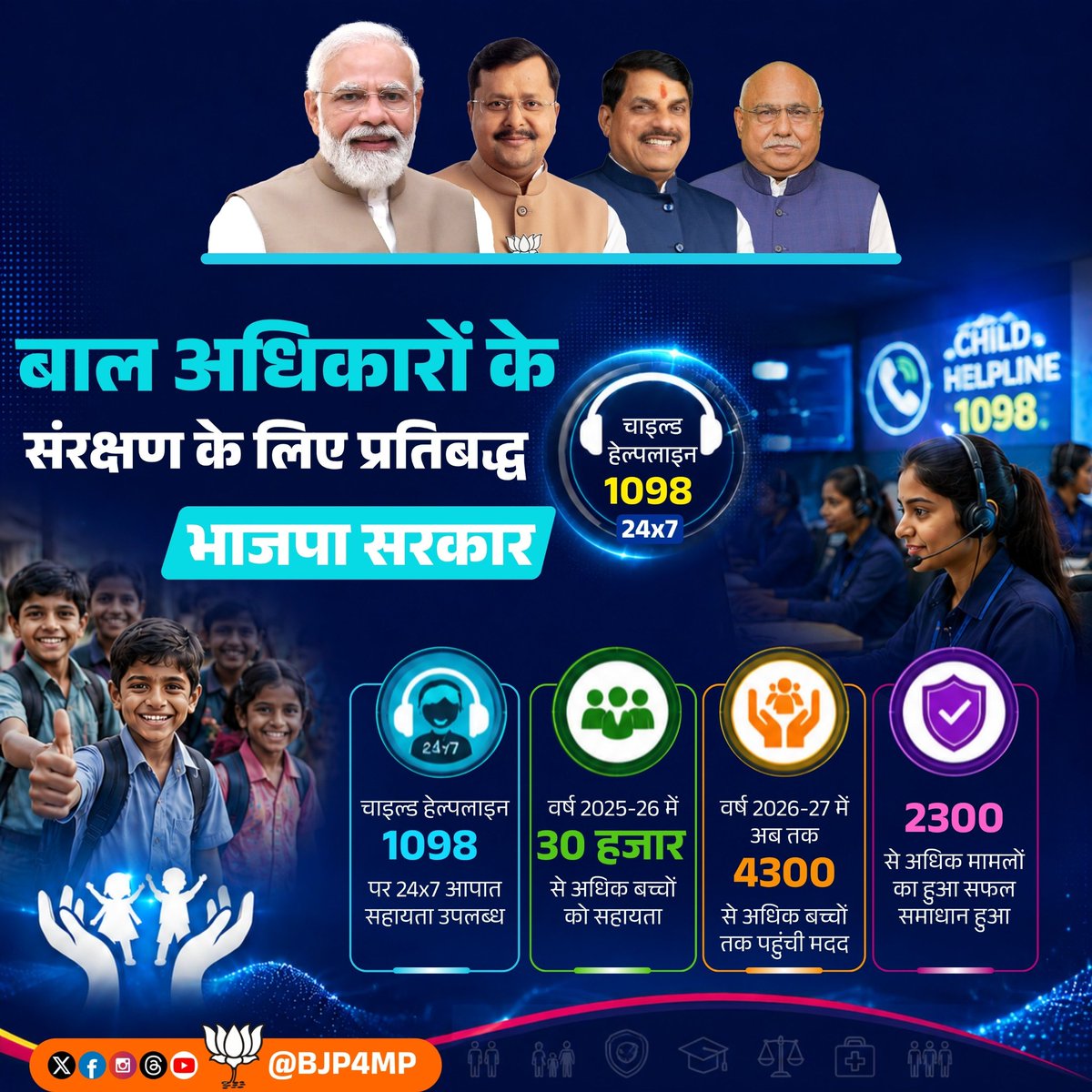 RayShandhya's tweet photo. बाल अधिकारों के संरक्षण के लिए प्रतिबद्ध भाजपा सरकार! https://t.co/vq70NDJFJX