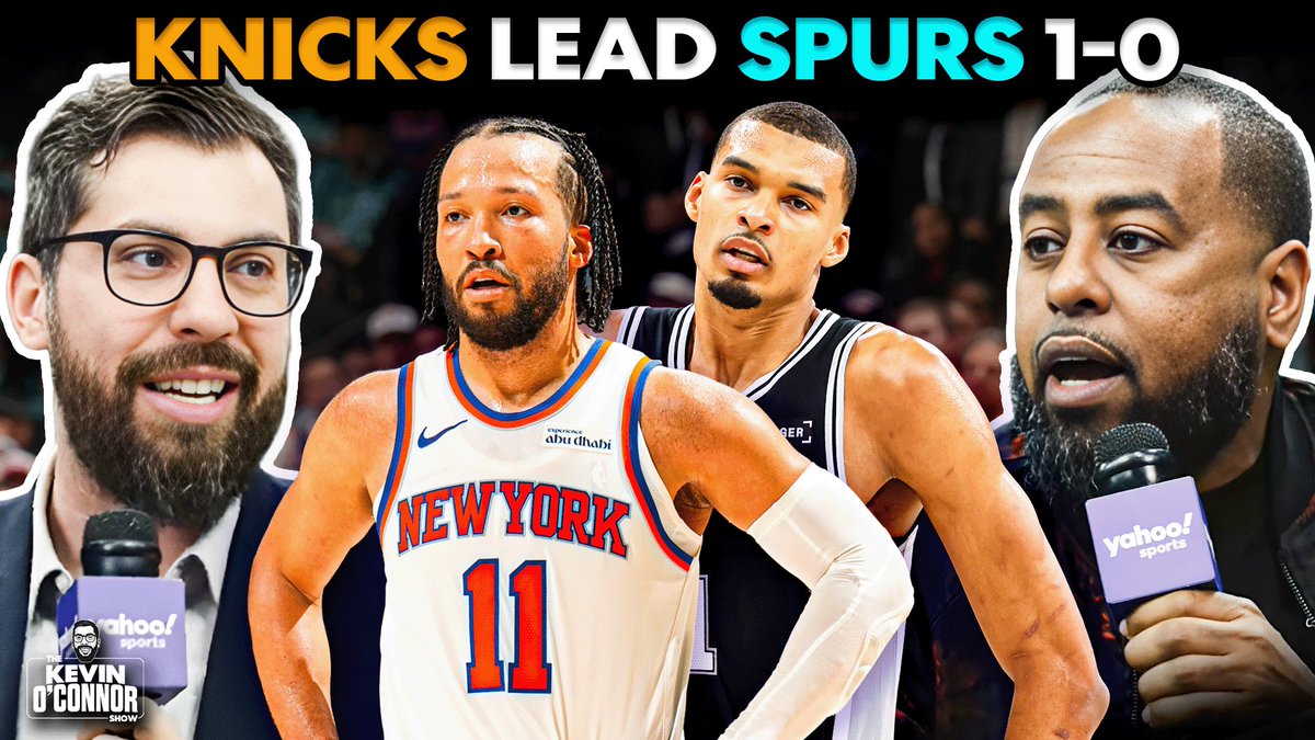 KevinOConnor's tweet photo. New pod with @DarthAmin on 7 things we learned in Game 1 of Knicks vs Spurs 

Spotify: https://t.co/q2daq2HcMO
Apple: https://t.co/rlTPHxnP7l 
YouTube: https://t.co/uzaW7j8sWM https://t.co/I6YNmrhJii