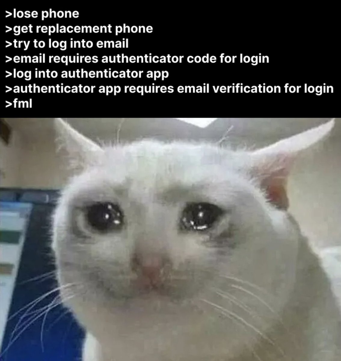 RetroWorldNews's tweet photo. modern day catch22

#PhoneSecurity #EmailVerification #AuthenticatorApp #TwoFactorAuth #SecureYourAccount #AuthCode #DigitalSafety #CyberSecurity #TechTips #StaySafeOnline #PrivacyMatters #SecureLogin #AccountProtection #OnlineSecurity #TechSavvy #IdentityProtection #Secure https://t.co/WTbsBR2Mmz