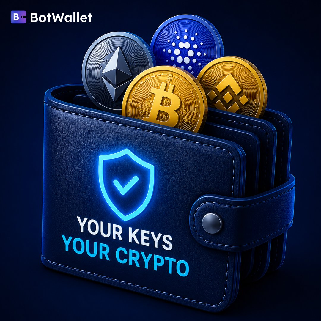 MetaBot_Apps's tweet photo. Take control of your digital assets with BotWallet, because when you own your keys, you truly own your crypto.
#BotWallet #CryptoWallet #Web3 #Blockchain #CryptoSecurity #DigitalAssets https://t.co/dAW9nLUPCR