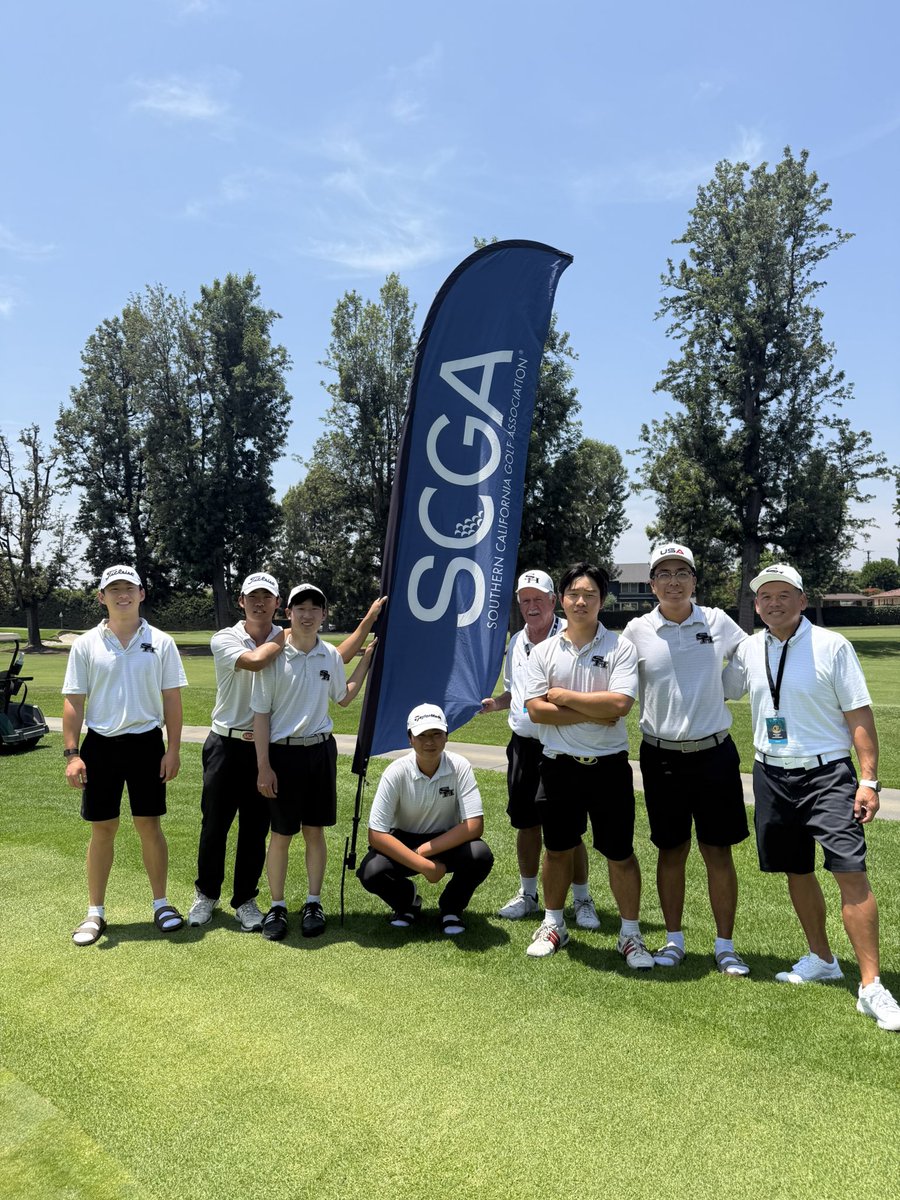 SHBoysGolf's tweet photo. Boys golf finished their epic season in 4th place at the CIF State Championships at San Gabriel CC. Felipe Jikal (E) led the Lancer's scoring today. What a season boys! #CIFSCGAChamps @SunnyHillsAD @sunnyhillshs @ocvarsityguy @fjuhsd @AccoladeSports https://t.co/ta1B9pFNCZ