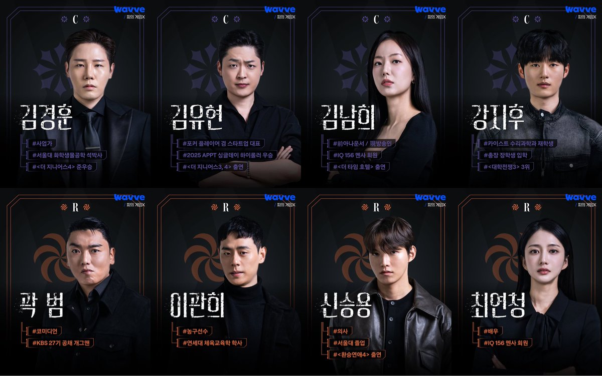 pippineverdies's tweet photo. 피의게임X 이전 시즌 출연자 12명 + 신규 출연자 8명으로 총 출연자 20명 .. 이게 피겜이야 프듀야 사람이 점점 많아져 https://t.co/zCmKDwfoG3