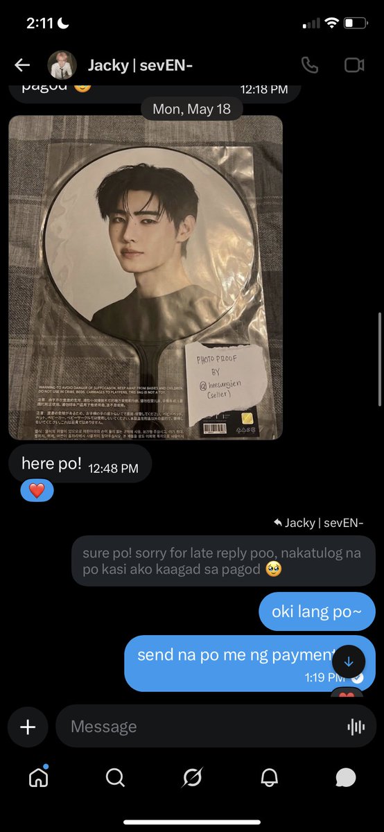 hoonkrtz's tweet photo. please beware of this user ‼️ @neesvnyjen / @ heesunyjen na scam niya rin ako. bumili ako ng sunghoon picket from her and asked for a pic lang para lang may assurance na real talaga. it looks believable kaya binili ko na. after ko isend yung payment wala na siyang paramdam. https://t.co/QveQ2zJTkk
