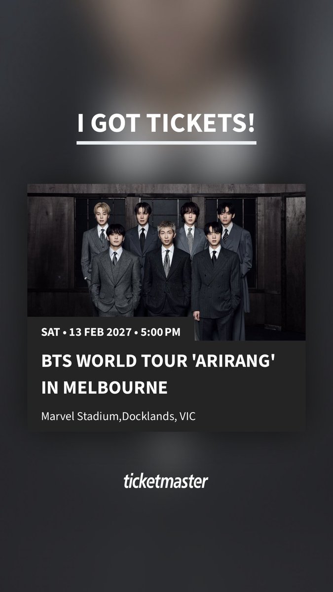 samanthaaaara's tweet photo. JUEPUTA VOY A VER A BTS DOS NOCHESSSSS 😭😭😭😭😭😭 🥹🥹 https://t.co/c1uiJAJCKY