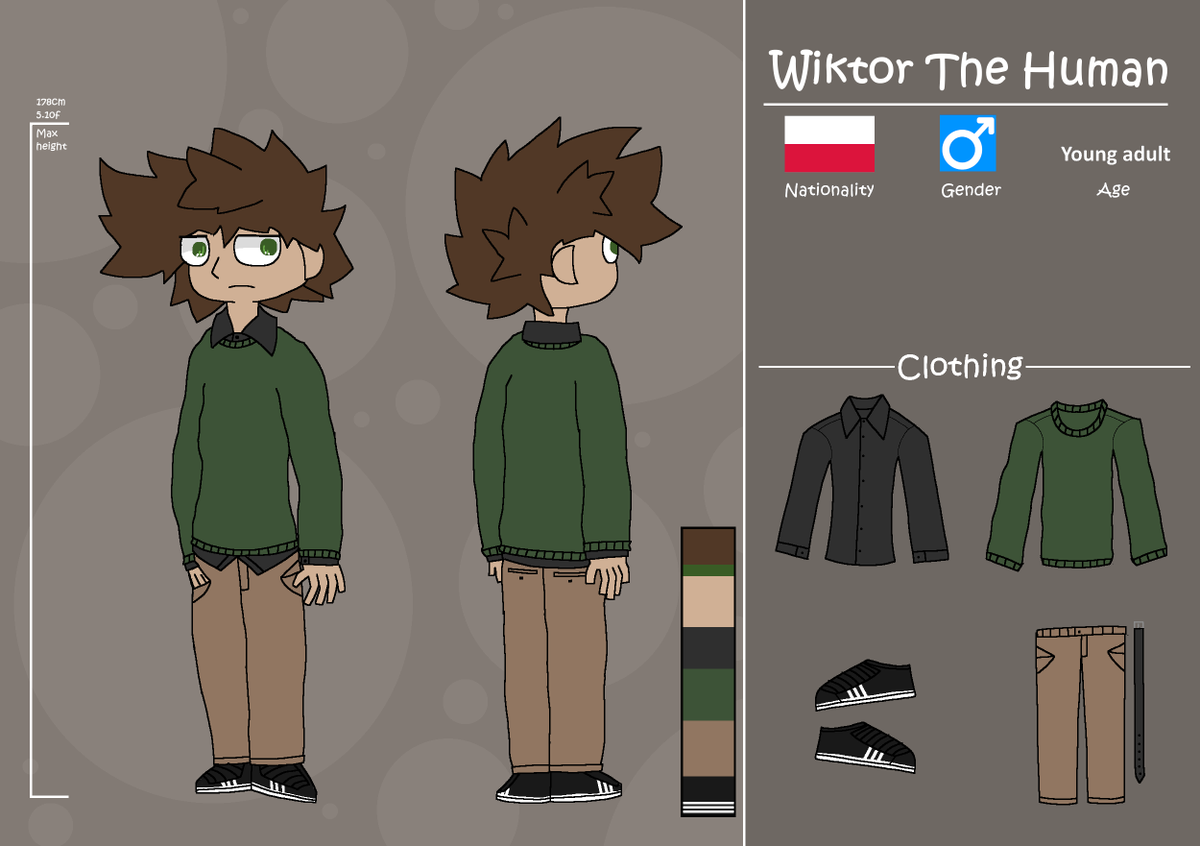 BeziTank's tweet photo. 3 months ago I designed a human character. Now I made a ref sheet for him! This is straight up real me, my persona. I'll be slowly making arts of all my ocs. https://t.co/FOGXj8m4oK