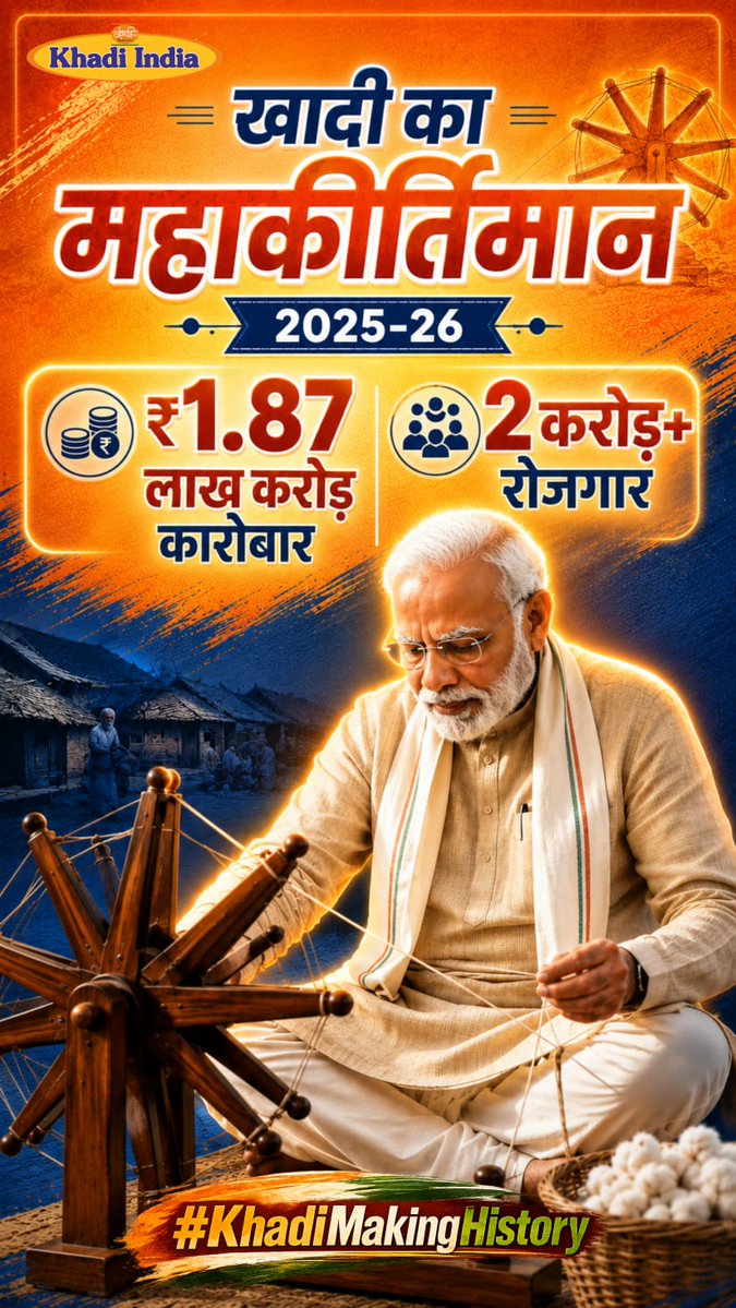 jassi_kaur43520's tweet photo. Khadi’s legacy is deep,  
In every heart it keeps.  
A fabric of unity and peace,  
May its influence never cease. #KhadiMakingHistory
https://t.co/Ch1SrxgsJ4