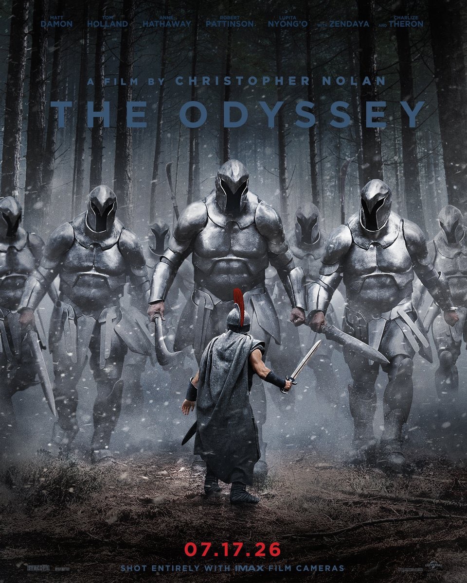 flixcenter's tweet photo. A new poster for Christopher Nolan’s THE ODYSSEY has been released.

The film arrives in theaters on July 17. https://t.co/NJXXi6BOvV