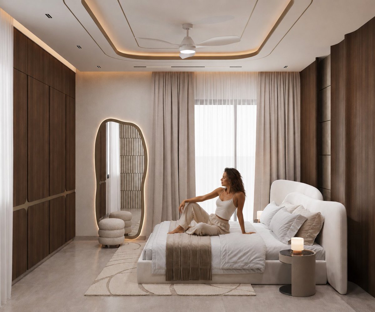 Neoscape_D's tweet photo. Not every luxury is loud.

Sometimes it's a quiet morning, soft daylight through sheer curtains, a moment of stillness, and a space that feels completely yours.

Designed for living. Visualized for feeling.

Design by: AR.Chiragbhai Shah
CGI: @Neoscape_D https://t.co/wTejW3xSB2