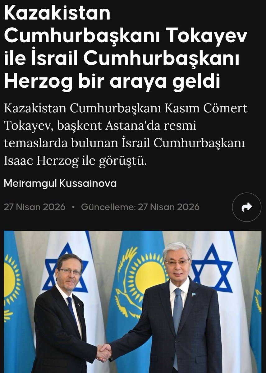kullde's tweet photo. @ConflictTR Kazakistan🇰🇿🤝🇦🇲Ermenistan 
Kazakistan🇰🇿🤝🇨🇾Rum İşgalciler
Kazakistan🇰🇿🤝🇮🇱 Soykırımcıİsrail https://t.co/W5D0Vw5ZnA