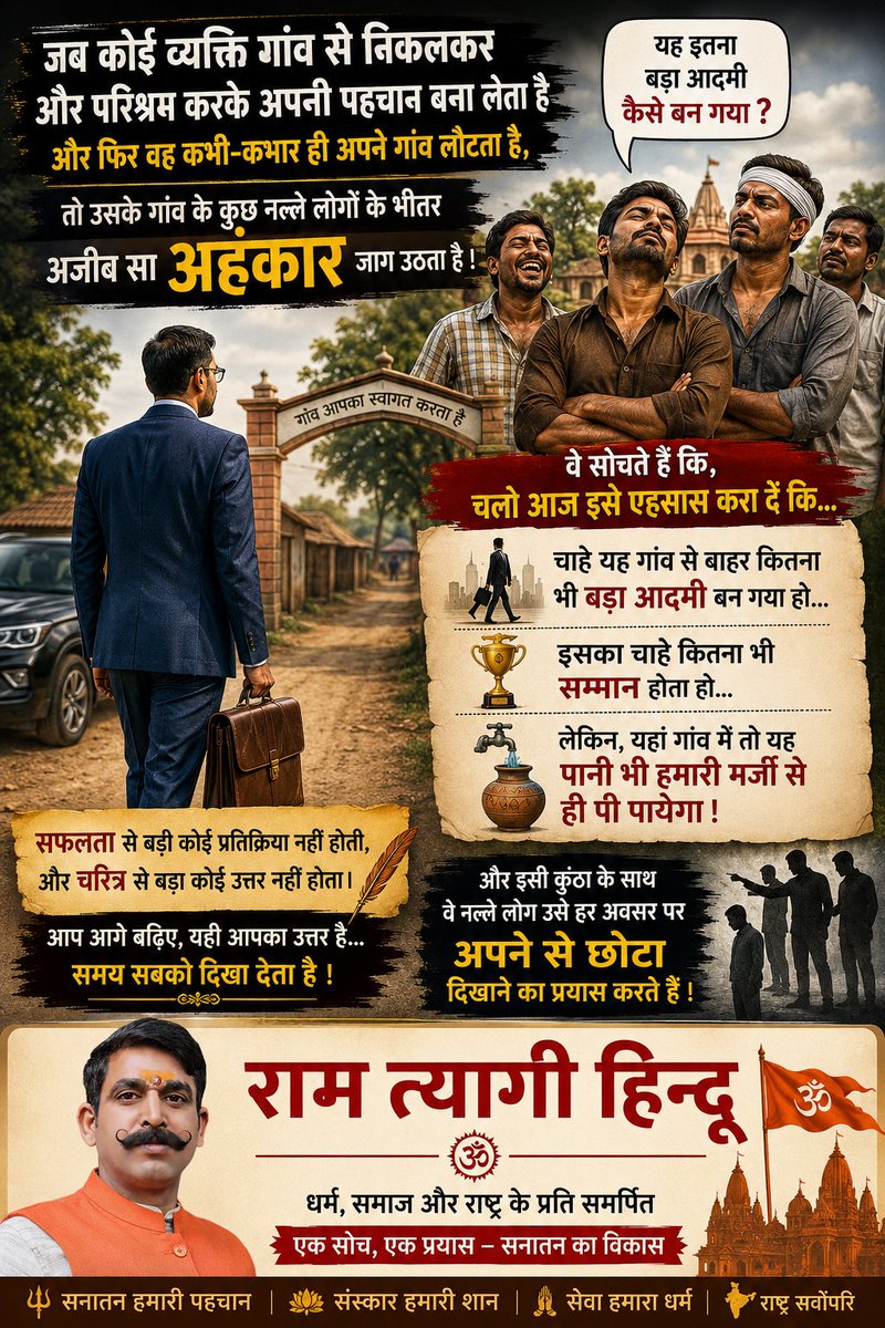 RamTyagiHindu's tweet photo. यह कटु सत्य स्वयं के अनुभव से बता रहा हूं....
क्या, आपके साथ भी कभी ऐसा हुआ है ?
.
.
.
#thoughts #villagelife #villagelifestyle #village https://t.co/oYtxiEISlE