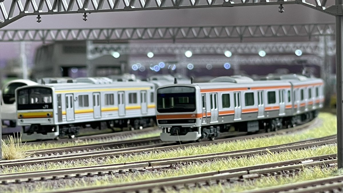 Re_Color_train's tweet photo. ���東京・はなれ3階】本日ご来店のお客様①

211系3000番台 房総色などです！

※ 11-14番線使用

#リカラーはなれ #リカラー #鉄道模型 #Nゲージ #レンタルレイアウト https://t.co/IjP3grWvD7