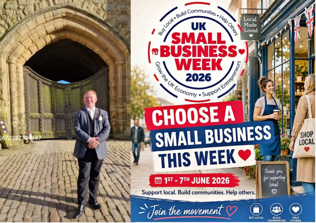 LordBrett1066's tweet photo. This week is #smallbusinessweek where we are encouraged to use small and independent businesses for our services and product purchases, leave customer reviews and share social media posts. Let's celebrate our small business sector. @LoveHastingsBID @FSBSouthEast @HastingsObs https://t.co/u2GImHnG20