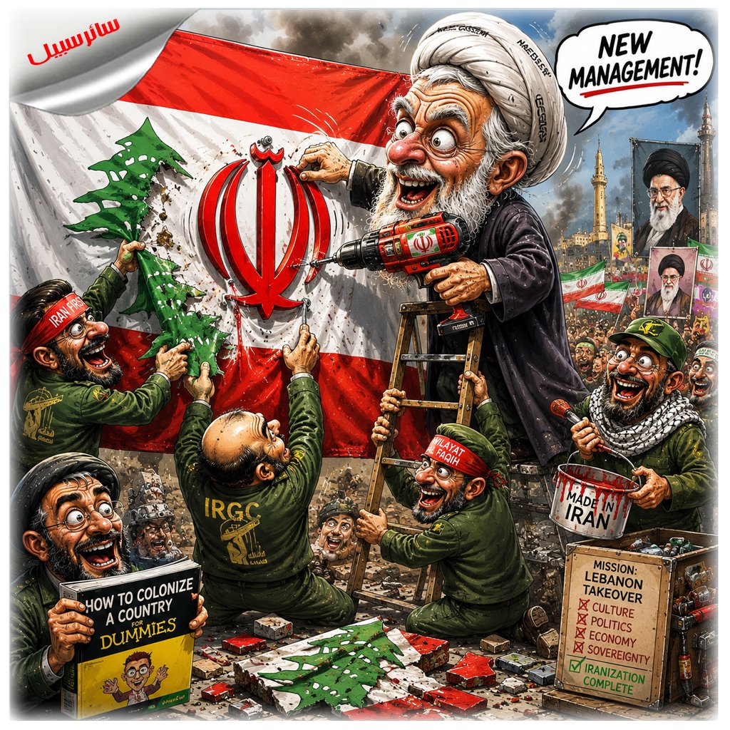 saeersabil's tweet photo. نعيم قاسم يريد استبدال شعار لبنان بشعار نظام الملالي!..
نعیم قاسم می‌خواهد آرم رژیم ملایان را جایگزین آرم لبنان کند!..
Naim Qassem wants to replace Lebanon's emblem with the mullahs' regime emblem!۰
#لبنان #حزب_الله_الإرهابي https://t.co/uJzRiodzU3