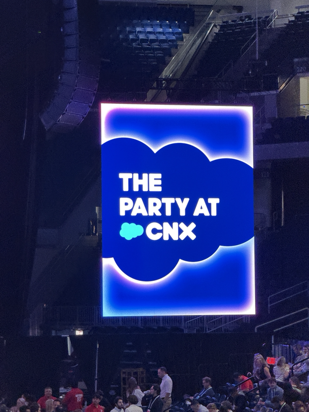 DevsUtd's tweet photo. Day 1 at #CNX26 🎸 After a deep dive into agentic marketing, our team—along with a client—is swapping learning for rocking out with fellow Trailblazers!

An unforgettable night of back-to-back bands: Foster the People + The Smashing Pumpkins 🤘

What an epic night! https://t.co/GnTkPr64Im