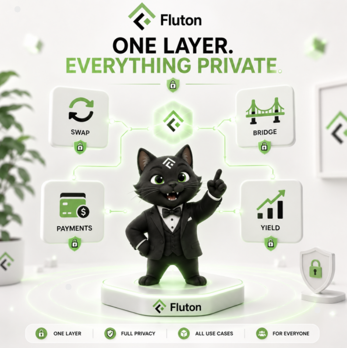 itsisobabai's tweet photo. Most crypto privacy projects solve one problem

Private swaps
Private payments
Private bridging

And then you're left juggling multiple tools, multiple trust assumptions, and multiple user experiences just to keep your activity confidential

@FlutonIO  takes a different approach

It's not built for a single use case

Swaps, bridging, payments, yield  the core activities that make up real DeFi usage  can all run through the same confidential execution layer

That's important because privacy shouldn't have to be reinvented by every protocol

There doesn't need to be fifty different privacy solutions that barely work together

There should be one layer that handles confidentiality for everyone building on top of it

Users get privacy
Developers get simplicity
The ecosystem gets consistency

That's how privacy scales across an entire ecosystem instead of one protocol at a time

@cryptoperseus_ @SatishMeena90