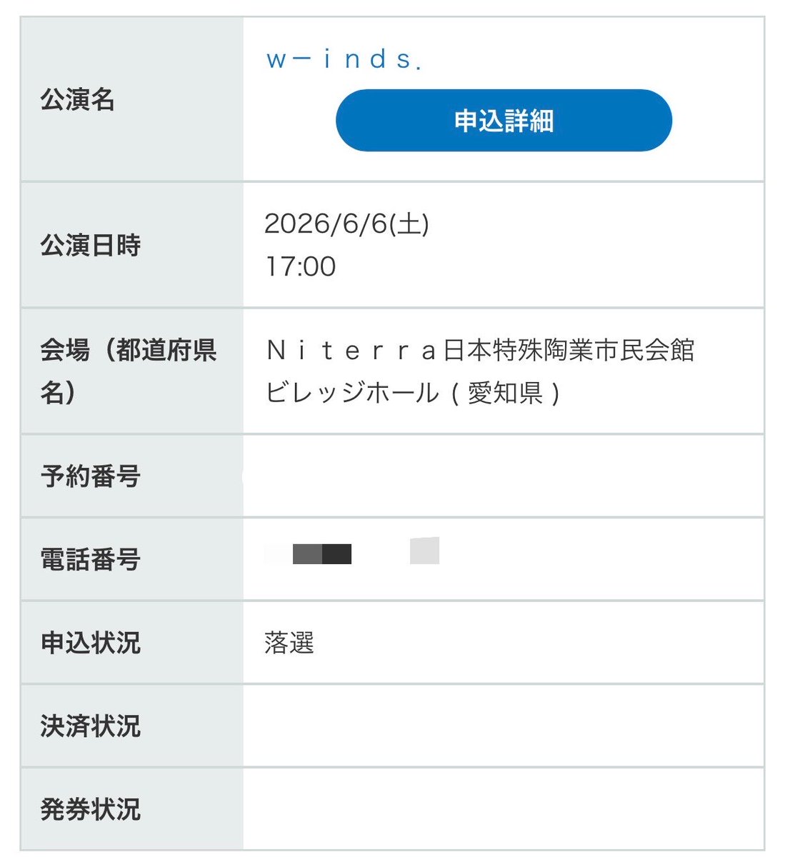 luuu_610's tweet photo. だめだった…😭😭😭
まだ生w-inds.を拝むには早いらしい…🥺
18年も離れてたからですか？←

ちくしょー😭😭😭 https://t.co/EUql0MkGfx