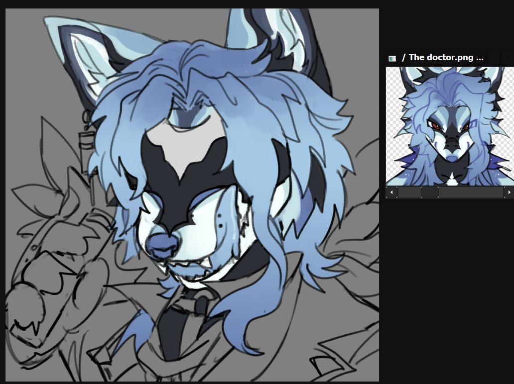 Fweensy's tweet photo. I gave him such a pretty face design just to always cover it with a mask oops... https://t.co/QR0qmqSTmr