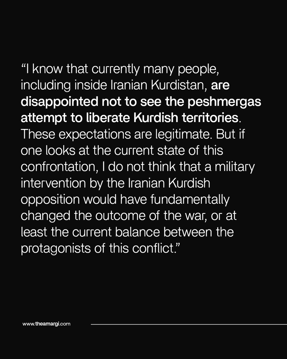 the_amargi's tweet photo. EXCLUSIVE: Former PDKI leader Abudallah Hassan Zadeh: "As frustrating as the current situation may be, seizing opportunities must not mean making strategic miscalculations." https://t.co/qtpRnyqxb9
