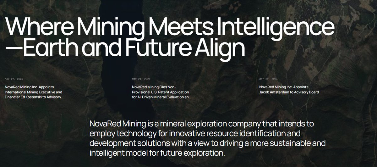 styju84796486's tweet photo. What if the real AI bottleneck is sitting underground, not inside a GPU rack?

That is why I keep watching NovaRed Mining Inc CSE: $NRED

AI sounds digital, but the buildout is physical: data centers, transformers, cooling, substations, power lines, backup systems and grid upgrades. The IEA-style demand picture is wild: data-center electricity use could reach around 945 TWh by 2030, while data-center copper demand is projected from 1.1M tons in 2025 to 2.5M tons by 2040

Now look at NovaRed. Wilmac gives $NRED 16,078 ha / 39,733 acres in BC’s Quesnel porphyry belt, about 6 miles / 10 km from Copper Mountain. NovaRed has a 70% option

The stock already showed the torque: C$0.05 → C$2.33, roughly 3,760%, nearly 39x

My read: AI needs power, power needs copper, and copper needs future supply

Just sharing, not telling

$STRC $ADA