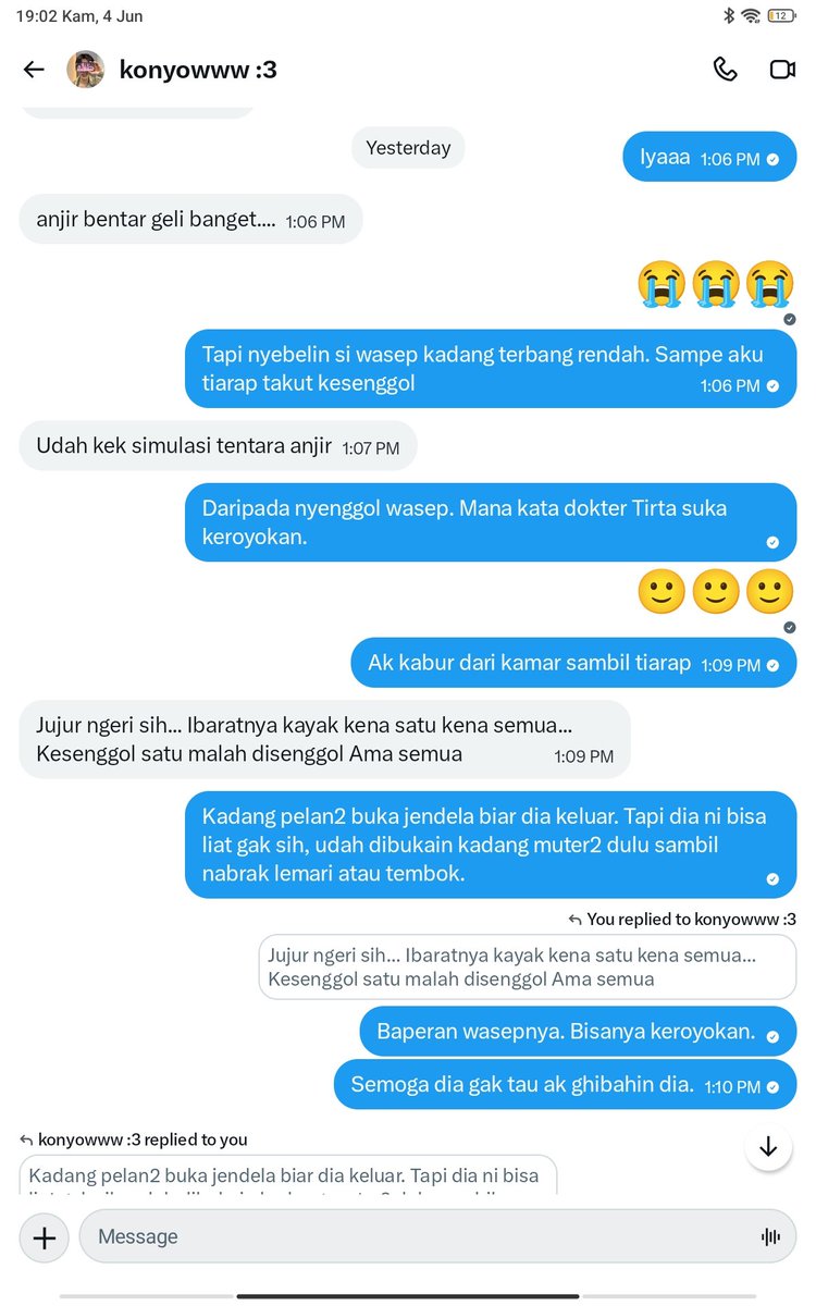 Intaniazy's tweet photo. @tirta_cipeng Bukti abis ghibahin wasep. https://t.co/4y52simcA9