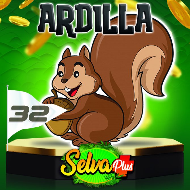 SelvaPlus's tweet photo. El animalito millonario llegó rugiendo fuerte! 🐾💰

📅 Hoy es: Jueves, 04 Junio 2026
⏰ Hora del sorteo: 08:00 AM
🥇 Animalito ganador: 32 Ardilla

🔢 En Selva Plus, todos tienen su animalito de la suerte. ¿Apostaste por el ganador de hoy? ✨ https://t.co/piSK7z2sOh