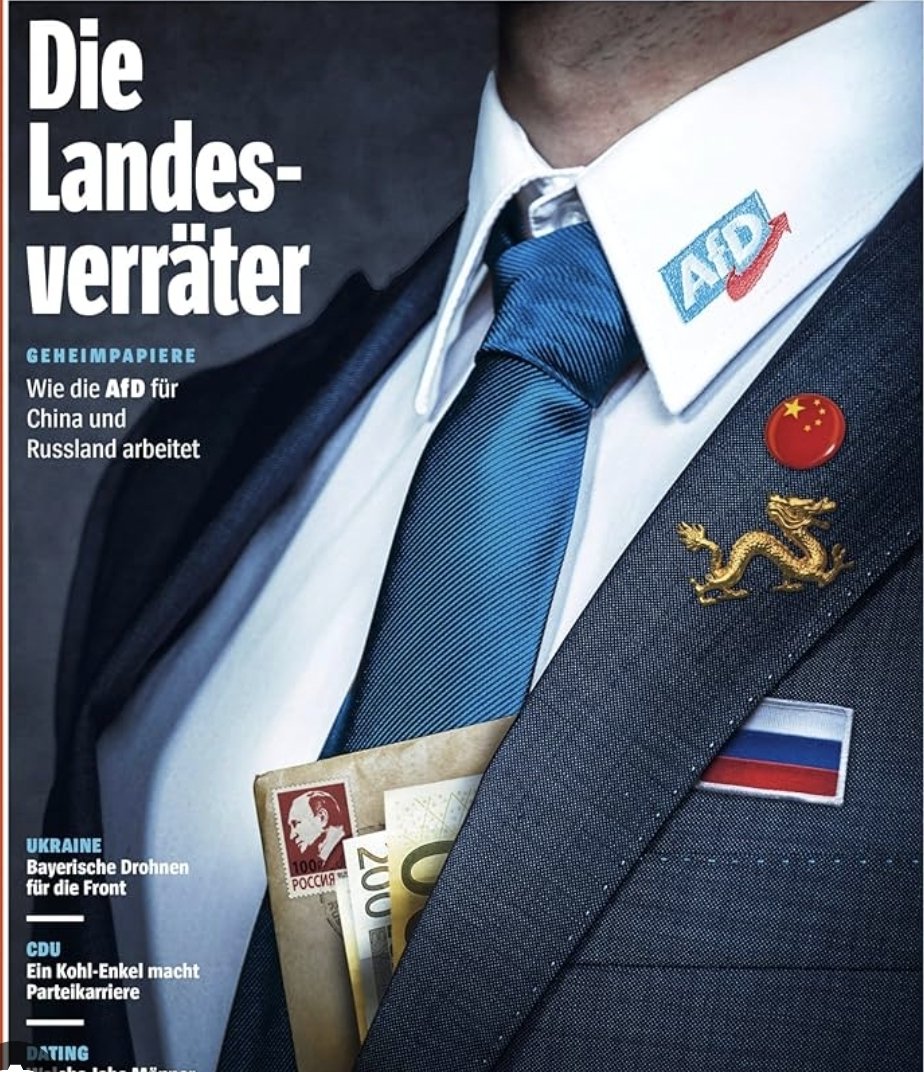 ToRue's tweet photo. Die scheinheiligen, vetternwirtschaftenden Scheinpatrioten der AfD manifestieren ihre Rußlandnähe.
Die Nähe zum Agressor. Ihrem vermitlichen Berater und Mit-Finanzier.

Die AfD ist eine Schande für und ist offensichtlich gegen Deutschland. Scheinpatrioten auf dem Weg, unsere Demokratie zur Rußlandabhängigen Kleptokratie a la USA zu zerstören.