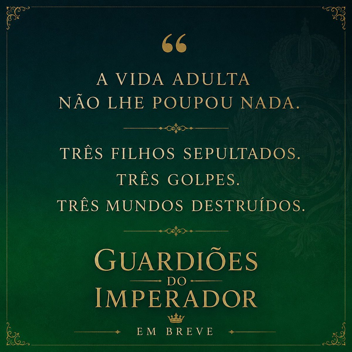 PedroCurvelo's tweet photo. Guardiões do Imperador
Em breve https://t.co/MSbiPbepGC