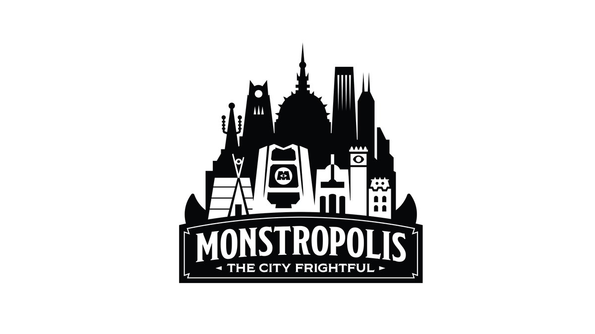 DSNYNewscast's tweet photo. 👀 FIRST LOOK at the MONSTROPOLIS logo for the Monsters, Inc. themed land that is being constructed at Disney's Hollywood Studios!

The logo carries the tagline "The City Frightful" which mirrors Orlando's tagline as "The City Beautiful". https://t.co/04yBfMMbhQ