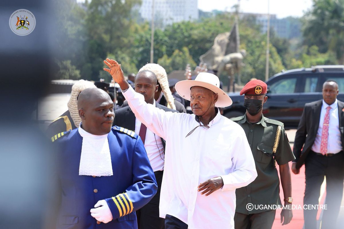 kyobesarah's tweet photo. President @KagutaMuseveni arrives at the Kololo Ceremonial Ground for the #SONA2026 
@Vok895 @UgandaMediaCent @GovUganda  @UGIndependent @GovUganda https://t.co/jzqPLRjH0g
