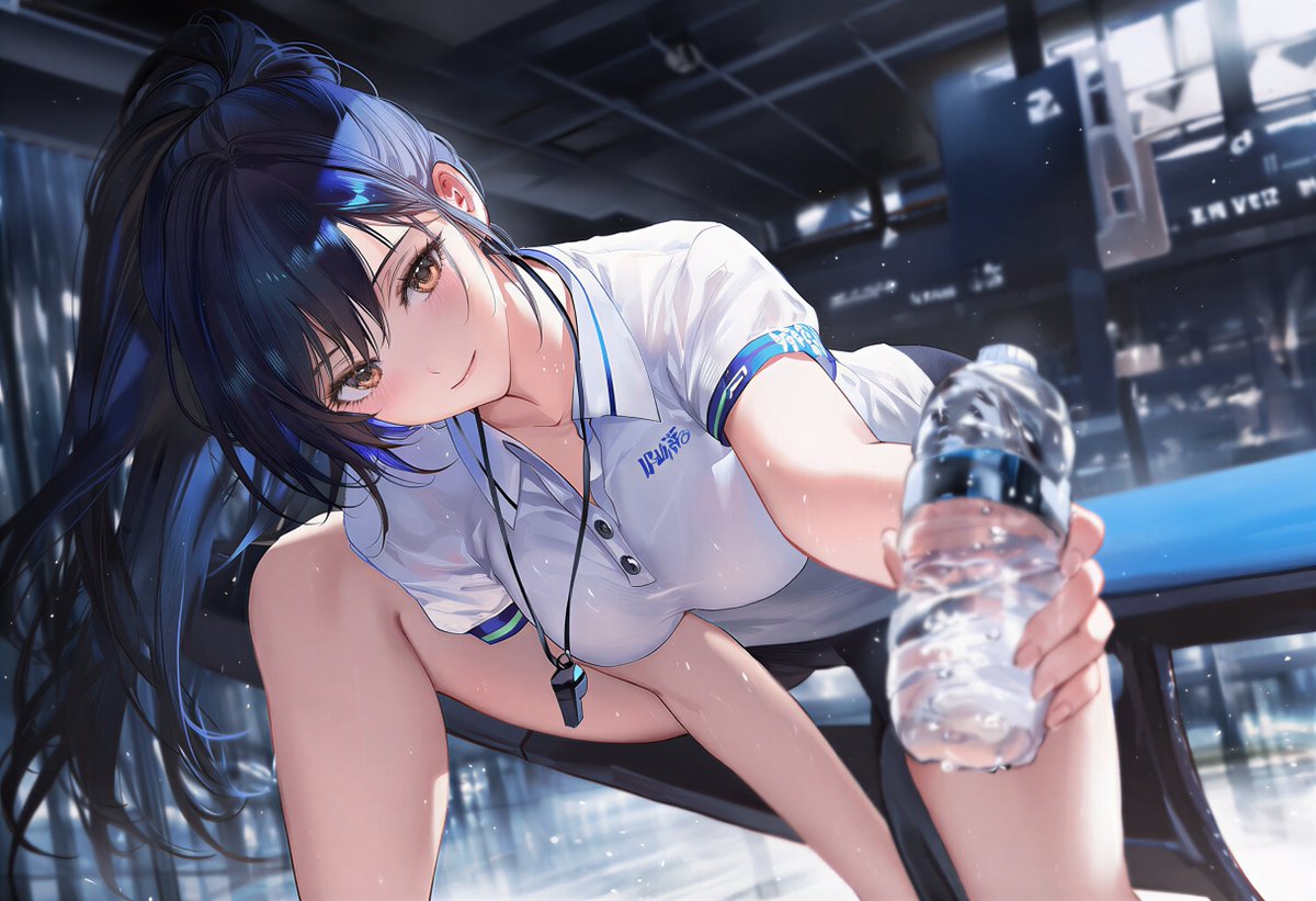ThabaneKay's tweet photo. "お水はいかがですか？"

夏がやっ��きました。皆さん、こまめな水分補給を忘れずに！

#AIart #AIairuto #OC https://t.co/zjgOv5PSgP