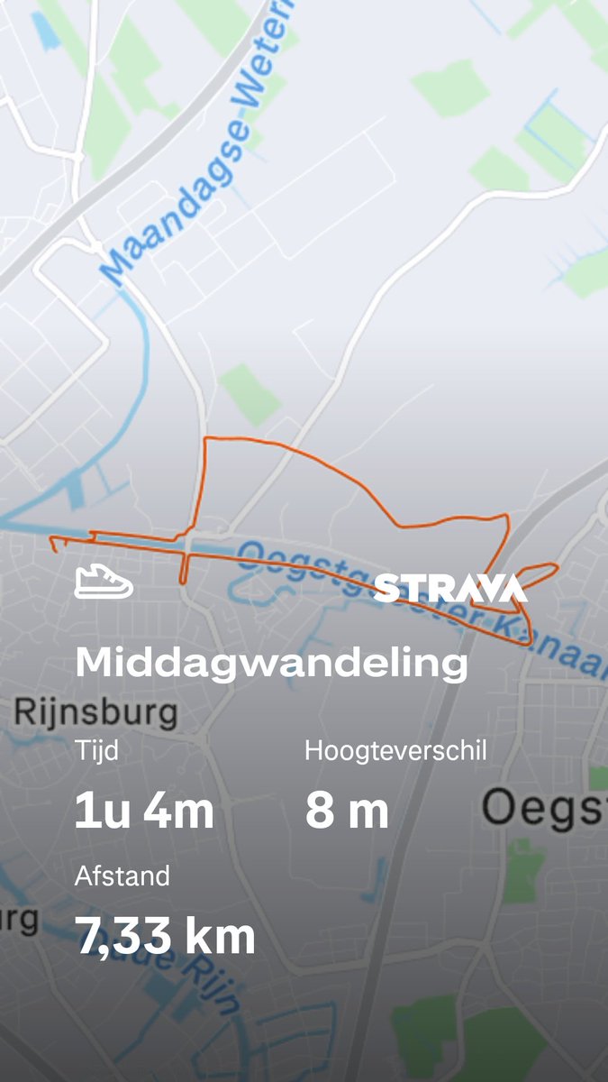Gerdagl's tweet photo. Bekijk mijn wandeling op Strava: https://t.co/IbWyQ1h1KS https://t.co/djDPmoABme