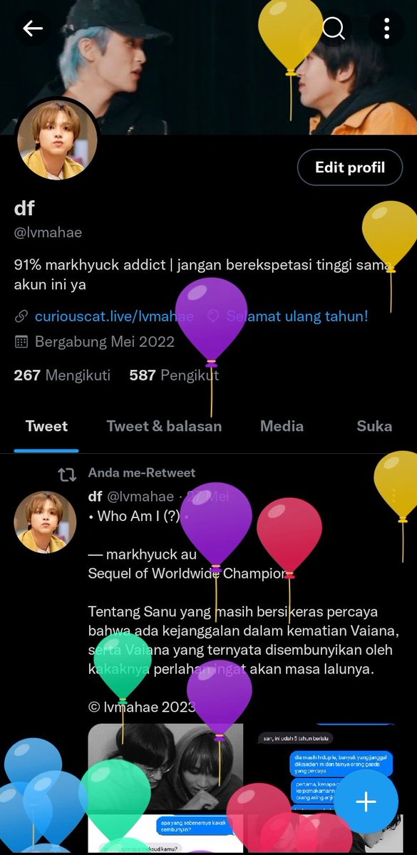 lvmahae's tweet photo. #arsip #anjay 4 tahun di sini meskipun nih akun udah terbengkalai hikseu
duluan @/haechanahceah ヽ(*´∀`)ノ https://t.co/d5jZfzM4L9