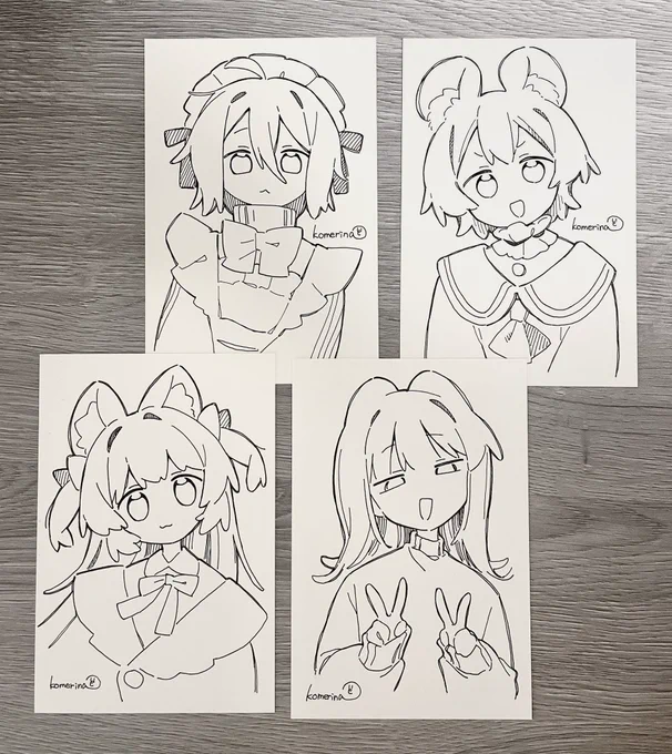 原画はこんな感じ!ポストカードサイズです 