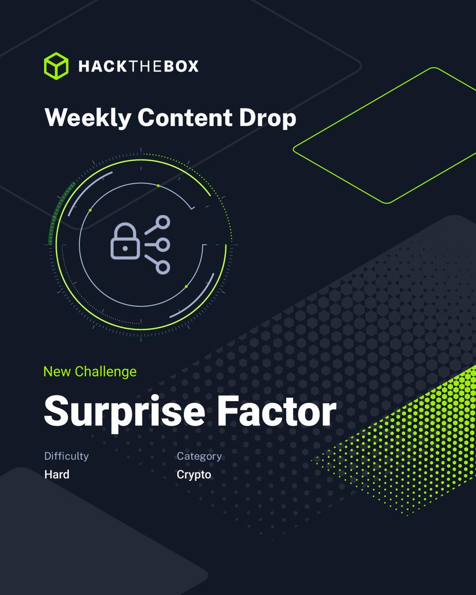 hackthebox_eu's tweet photo. 🚨 ICYMI - Last week's Content Drop🚨

Last week’s drop brings fresh content across digital forensics, Linux, and crypto.

🔎 CAMouflage — New Sherlock
Difficulty: Easy
Creator: M4shl3
Tech: Windows, Wireshark
Knowledge domain: Digital Forensics

Investigate a cracked application infection chain by parsing MFT and USN Journal artifacts, reconstructing execution timelines through Prefetch analysis, deobfuscating a dropped batch script, and tracing an AutoIt-based StealC v2 loader’s C2 communication.

Also dropped:
💻 DevHub — New Machine
Linux | 30 points | Releases 30 May 2026
🔐 Surprise Factor — New Challenge
Hard | Crypto

New week. New evidence. New paths to uncover.
#HackTheBox #HTB #WeeklyContentDrop #Sherlock #DigitalForensics #Wireshark #WindowsForensics #Linux #Crypto #CyberSecurity