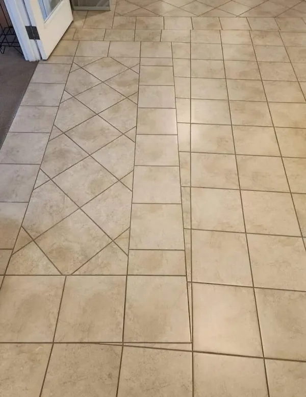 Randy_Shannon's tweet photo. So, you did the tile work yourself?🤔 https://t.co/Z2WWuNTbLe