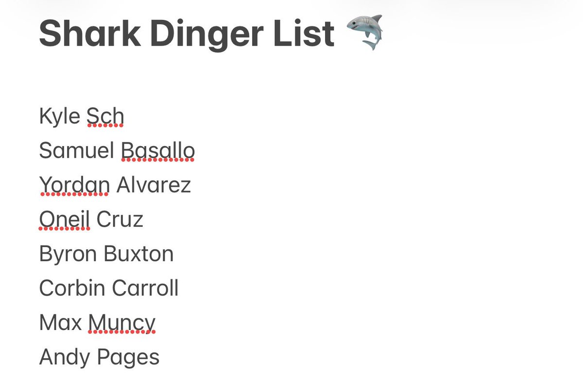 313Shark's tweet photo. ⚠️Thursday’s Dinger List⚠️ https://t.co/kF09YV33Zm