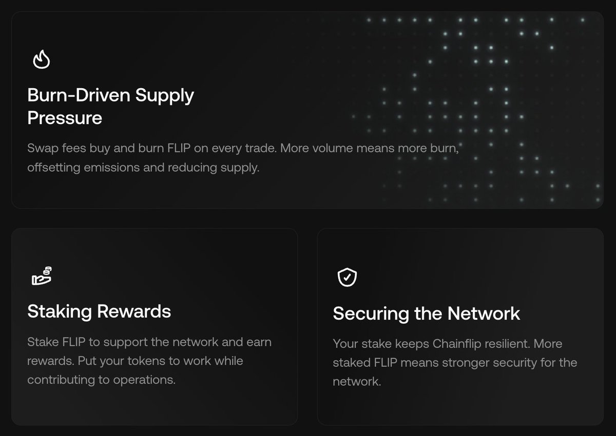 Chainflip's tweet photo. Dear @nikitabier,

$FLIP is the ERC-20 utility token of Chainflip, a fully decentralized cross-chain DEX protocol that lets users swap native assets (e.g. BTC → ETH) across blockchains without wrapped tokens or bridges. https://t.co/EaDDjxwHb0