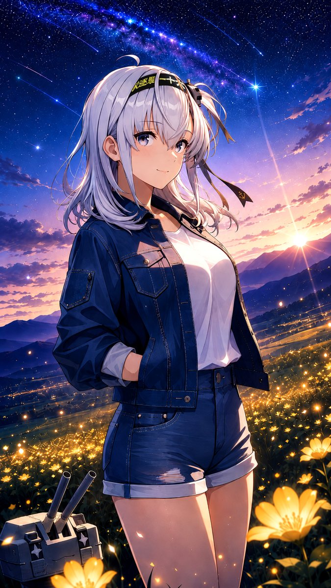 HTTvilkis's tweet photo. 「夕星の涼月」(◦ˉ ˘ ˉ◦)

#艦これ #AIイラスト https://t.co/7nDK4xb57P