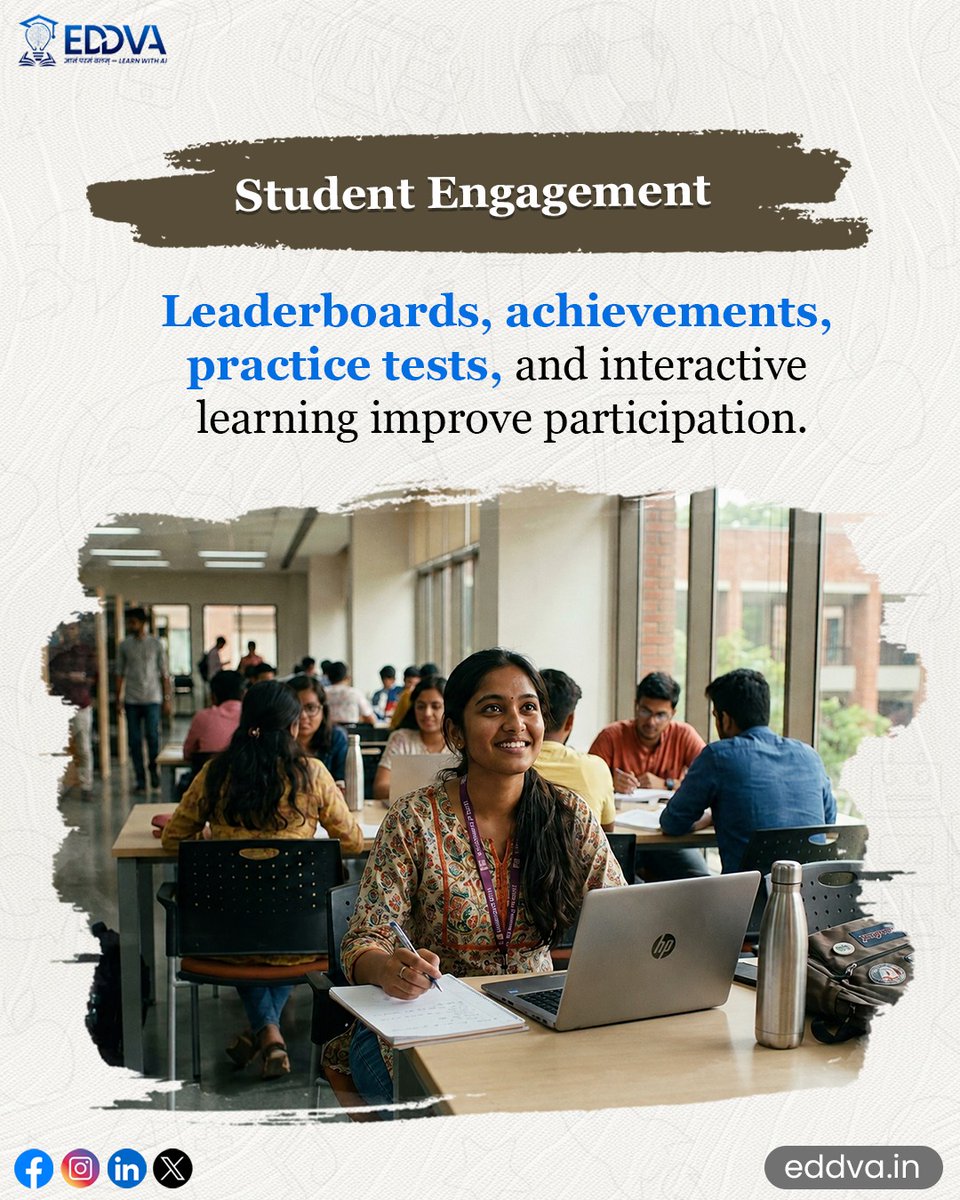 eddv_a's tweet photo. 🎓 Smarter Learning. Better Outcomes.

From AI-powered learning to smart assessments and student success—EDDVA brings everything colleges need into one powerful platform.
Learning. Teaching. Progress. All in One.

Visit: https://t.co/GtlpghqRkC https://t.co/hATgVtlIY6