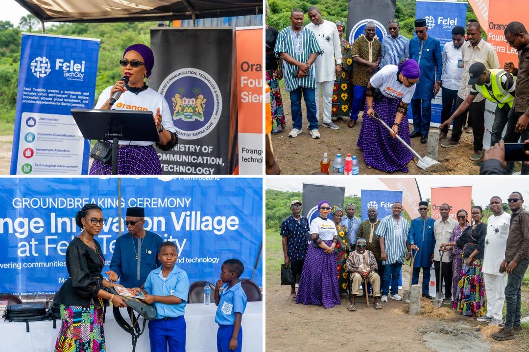 FritongPost's tweet photo. @Orange_sierra Foundation Breaks Ground for Digital Learning and Health Village in Bo

The construction of the Orange Foundation Village at Felei Tech City in Jorborhun Village, Tikonko Chiefdom will include:

📚 A Digital & Innovative Learning Centre
🏥 A Modern Medical Centre

Expected to be completed within 12–18 months, the initiative aims to improve access to education, digital skills, innovation, and healthcare services.

During the launch, the Foundation also donated educational materials to over 100 pupils and students.

Once completed, the facility will become a hub for learning, innovation, healthcare, and community empowerment in Bo District.

#OrangeFoundation #CommunityDevelopment #Education #Healthcare #Innovation #SierraLeone