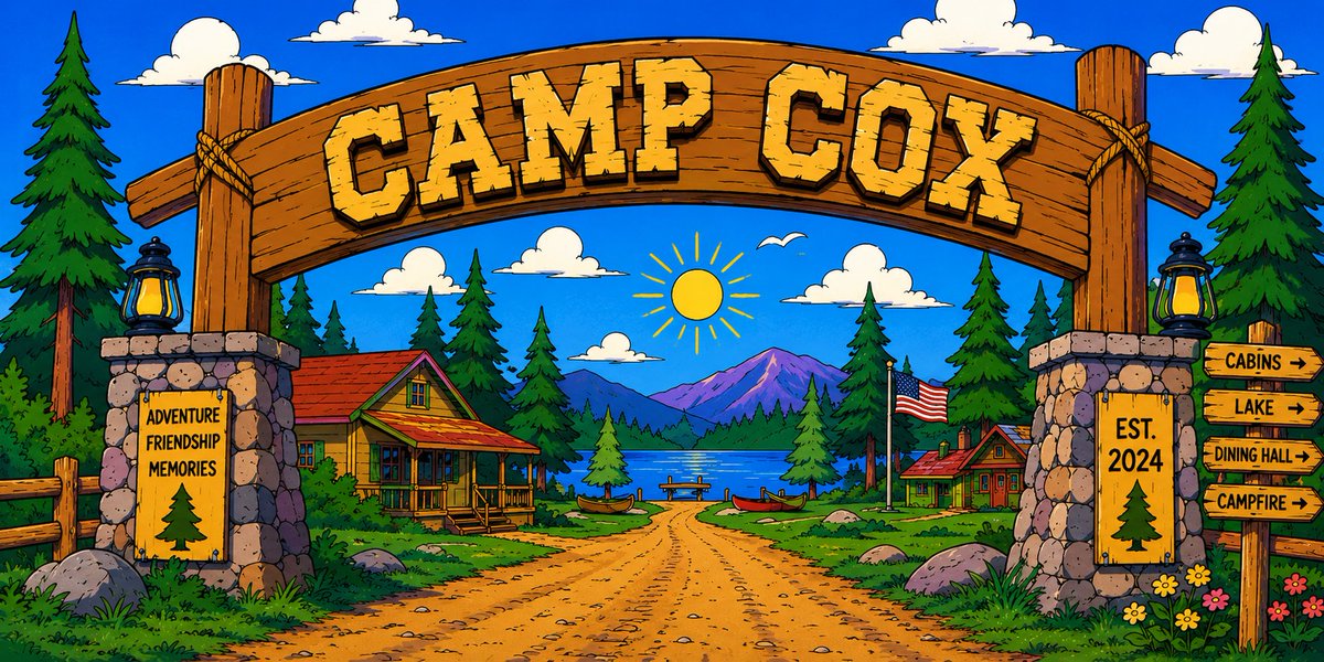 bubblegumNOS's tweet photo. Well, it's the first day of camp here at Camp Cox. The weather is great, the birds are singing, and we just got the rats out of the mess hall. Should be a great day! https://t.co/GsJj3rcBLw